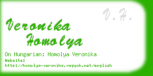 veronika homolya business card